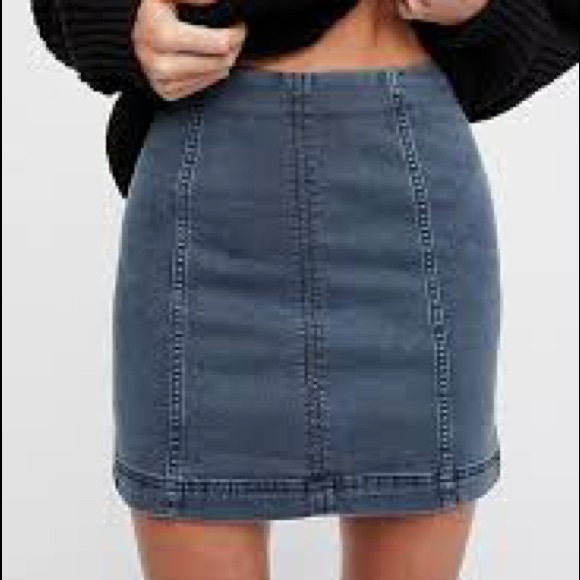 Free People Dresses & Skirts - Free People Jean Skirt